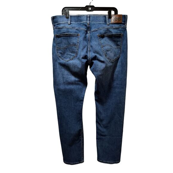 Lee Extreme Motion MVP Slim Taper Jeans Men’s 38x32 Blue Stretch Denim - Picture 2 of 5